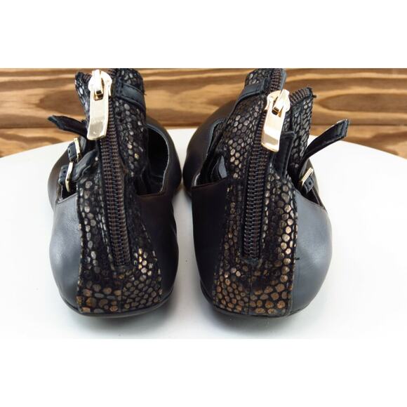 BCBGeneration Size 7 M‎ Pointed Toe Black flats Leather Women Zarla - Picture 5 of 7